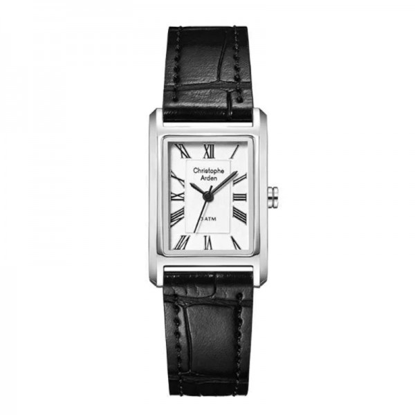 Christophe Arden CA 1006 Silver White Black Leather LHLSSSL Christophe Arden CA 1006 Silver White Black Leather LHLSSSL